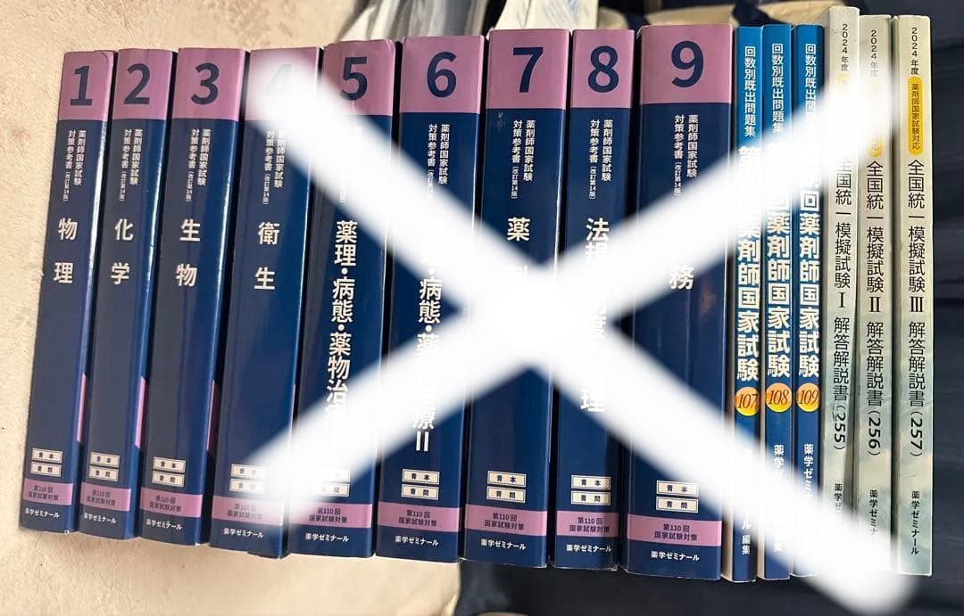 110回薬剤師国家試験対策 青本青問セット (107〜109過去問模試解説付き