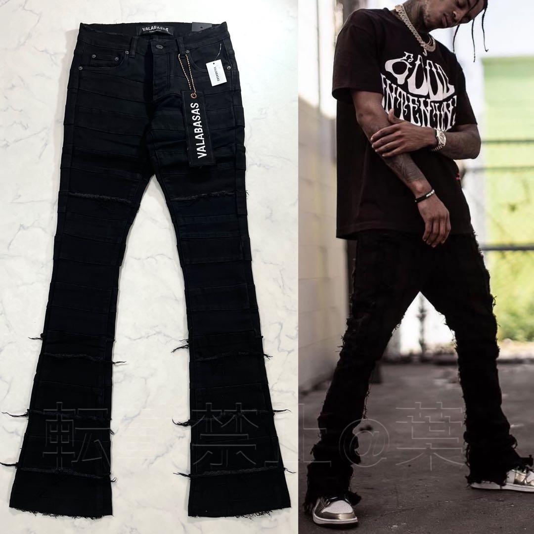 VALABASAS バラバサス クラッシュフレアスキニーデニム 新品 30 M