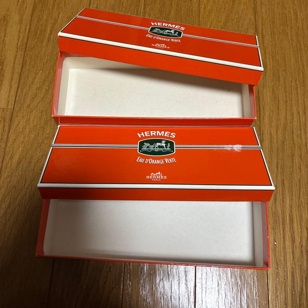 HERMÈS Eau d'Orange Verte ソープ セット空き箱2個 - メルカリ