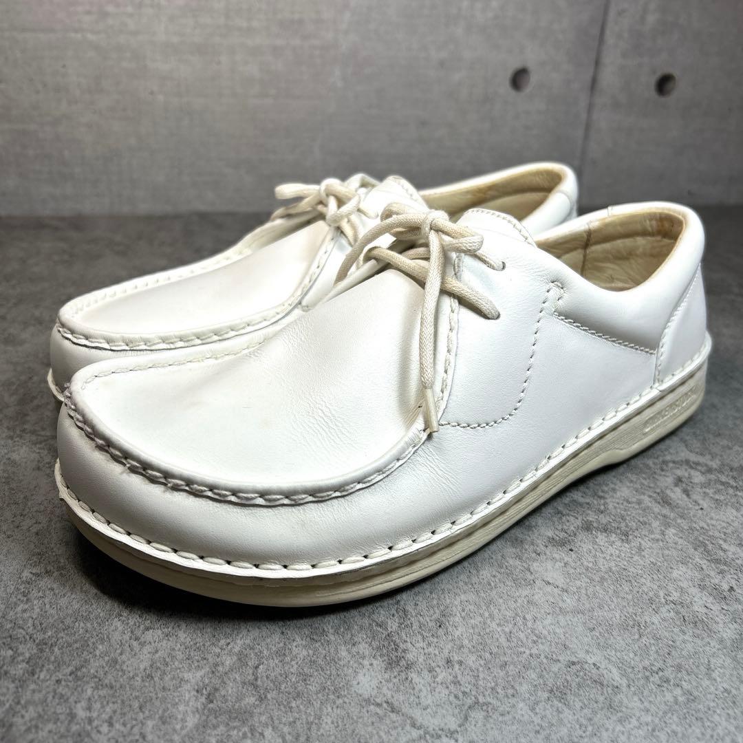 極美品【BIRKENSTOCK】パサデナ/チロリアンシューズ/レザー 革靴　白◎ BIRKENSTOCKのクラシックシューズ、PASADENA(パサデナ)から秋冬の新色