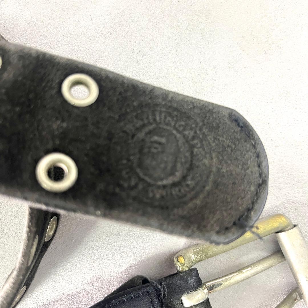 激レア初期】 A BATHING APE エイプ スエードベルト 黒 90s - メルカリ