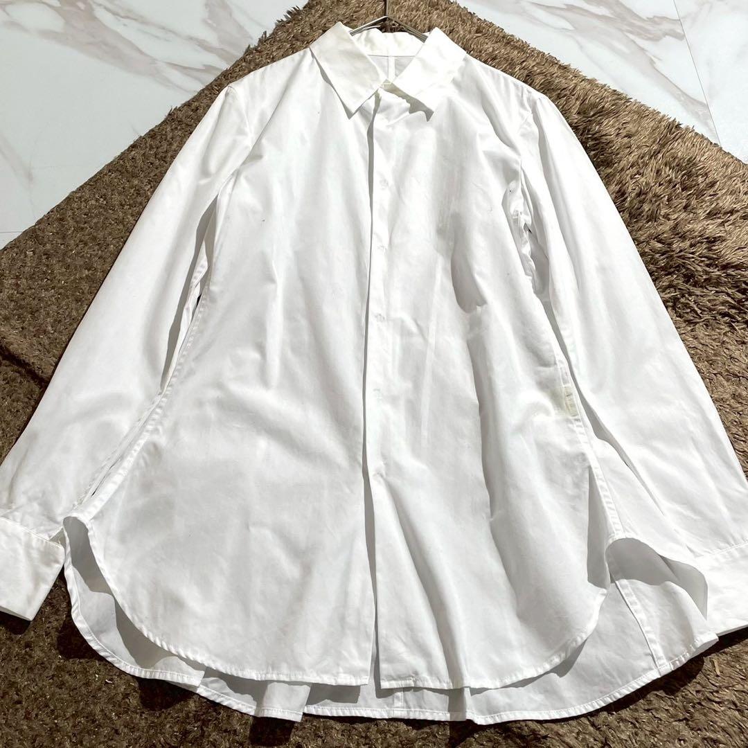 トップス Yohji Yamamoto +noir shirt cotton 1 Yohji Yamamoto +NOIR white Shirt Hi Low Hem Size 1 Mint | eBay
