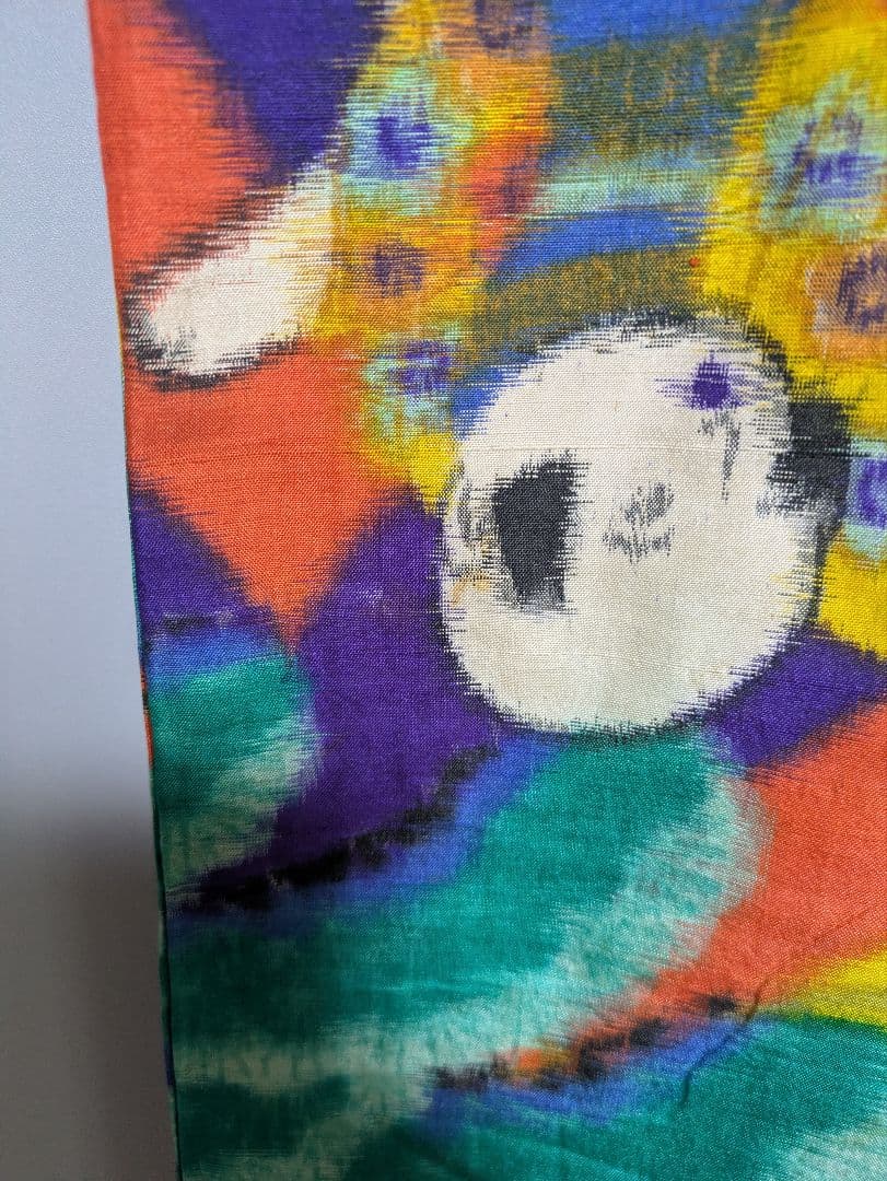 03ck100 銘仙 人物柄 希少 アンティーク リメイク 素材材料 - メルカリ