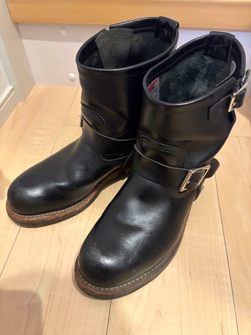 希少　廃盤　redwing 2976 7 1/2 D ショートエンジニアブーツ 良品】07年製 廃盤 レッドウイング エンジニアブーツ ショート 2976 黒