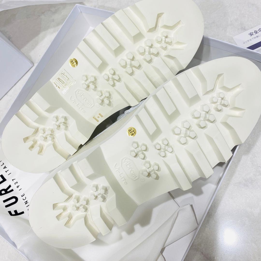 フルラ FURLA 24.5cm ブーツ レディース ローファー 白 - メルカリ