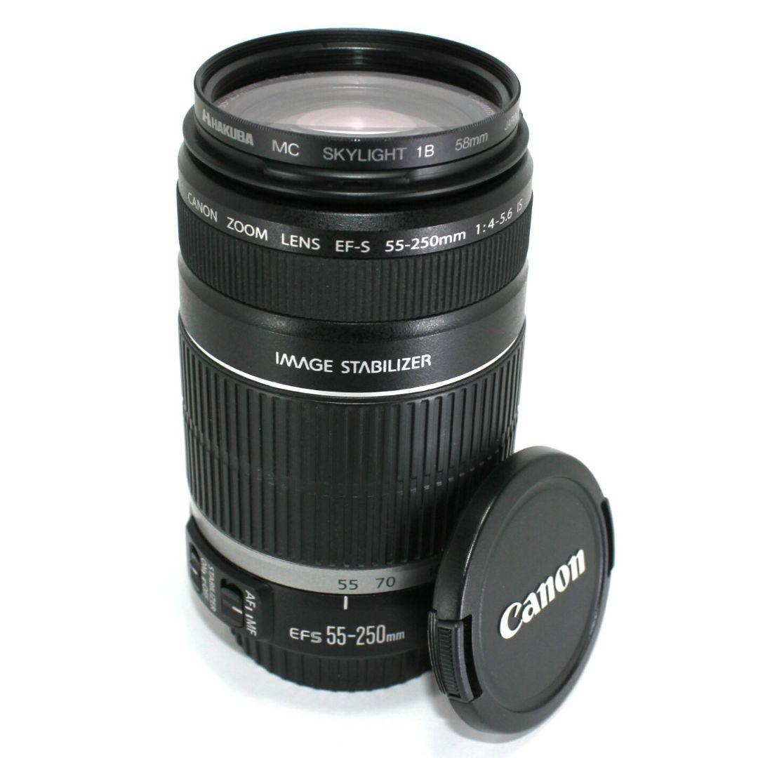 Canon ZOOM EF-S 55-250mm 超望遠ズームレンズ✨完動美品✨ EFレンズ キヤノン 望遠レンズ CANON EF-S 55-250mm F3.5-5.6 IS II