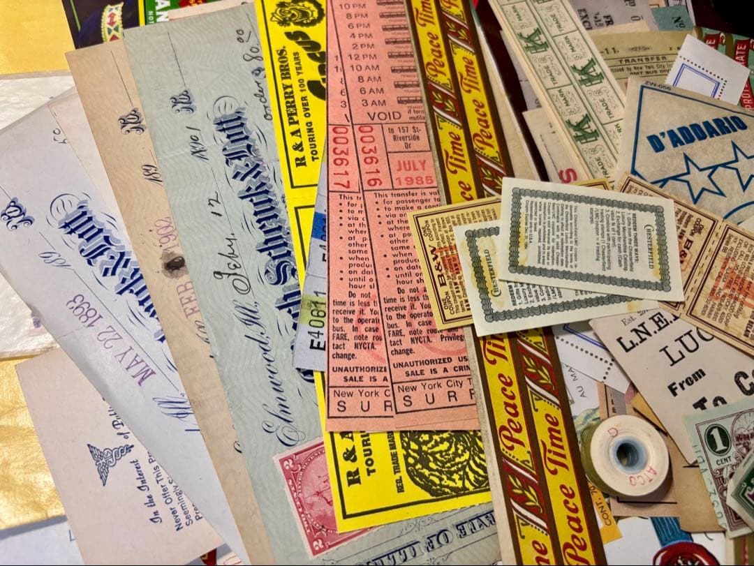 ➀ビンテージ紙モノset アソート 蚤の市 ジャンクジャーナル - メルカリ