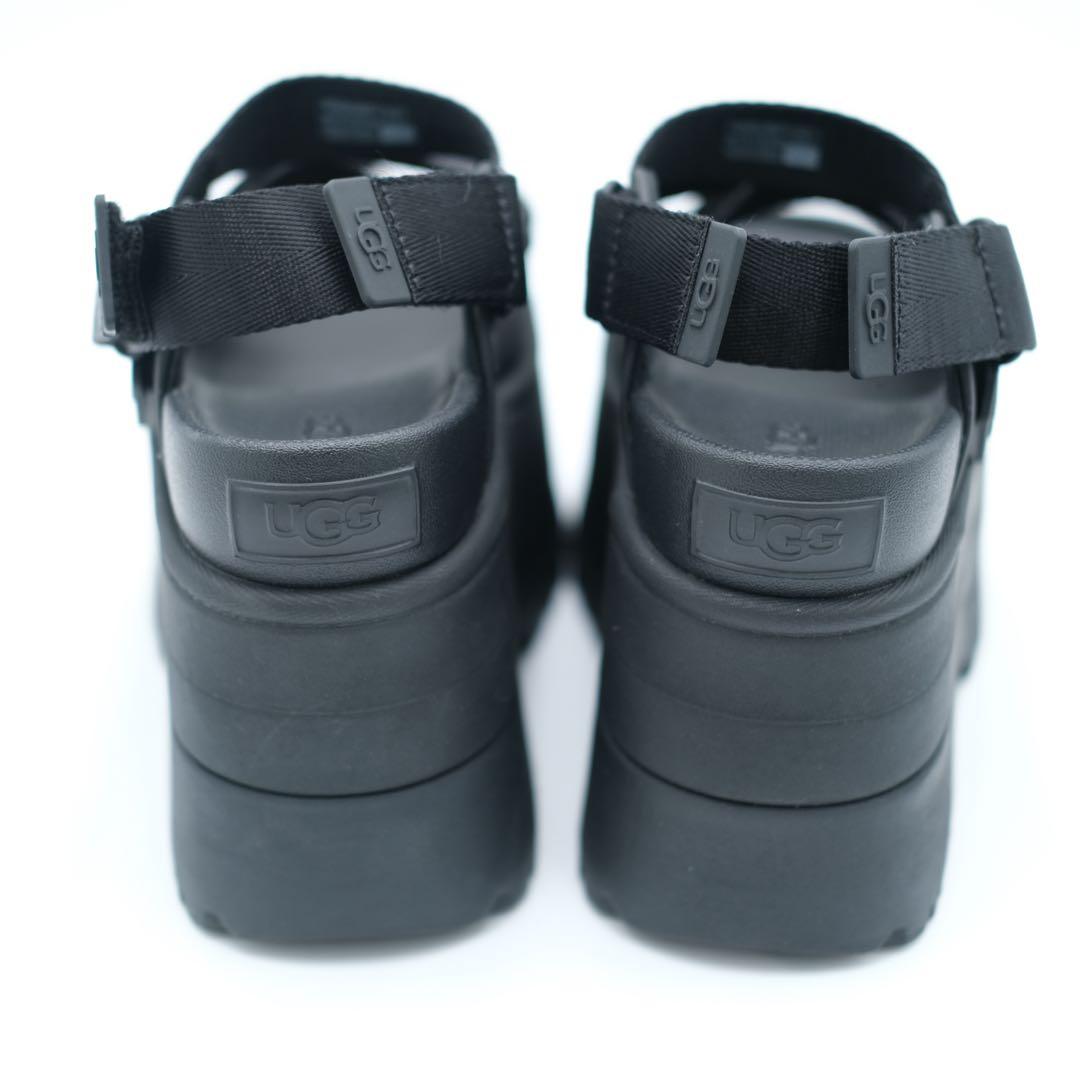 UGG Goldenrise ゴールデンライズ 厚底サンダル ブラック 23cm - メルカリ