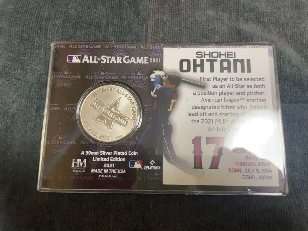 大谷翔平 2021 MLB オールスターゲーム初出場記念 シルバーコイン