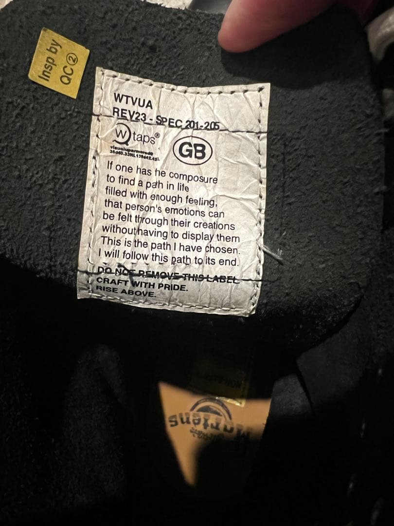 希少 WTAPS×Dr Martens×GBSKINS 10HOLE UK9 - メルカリ