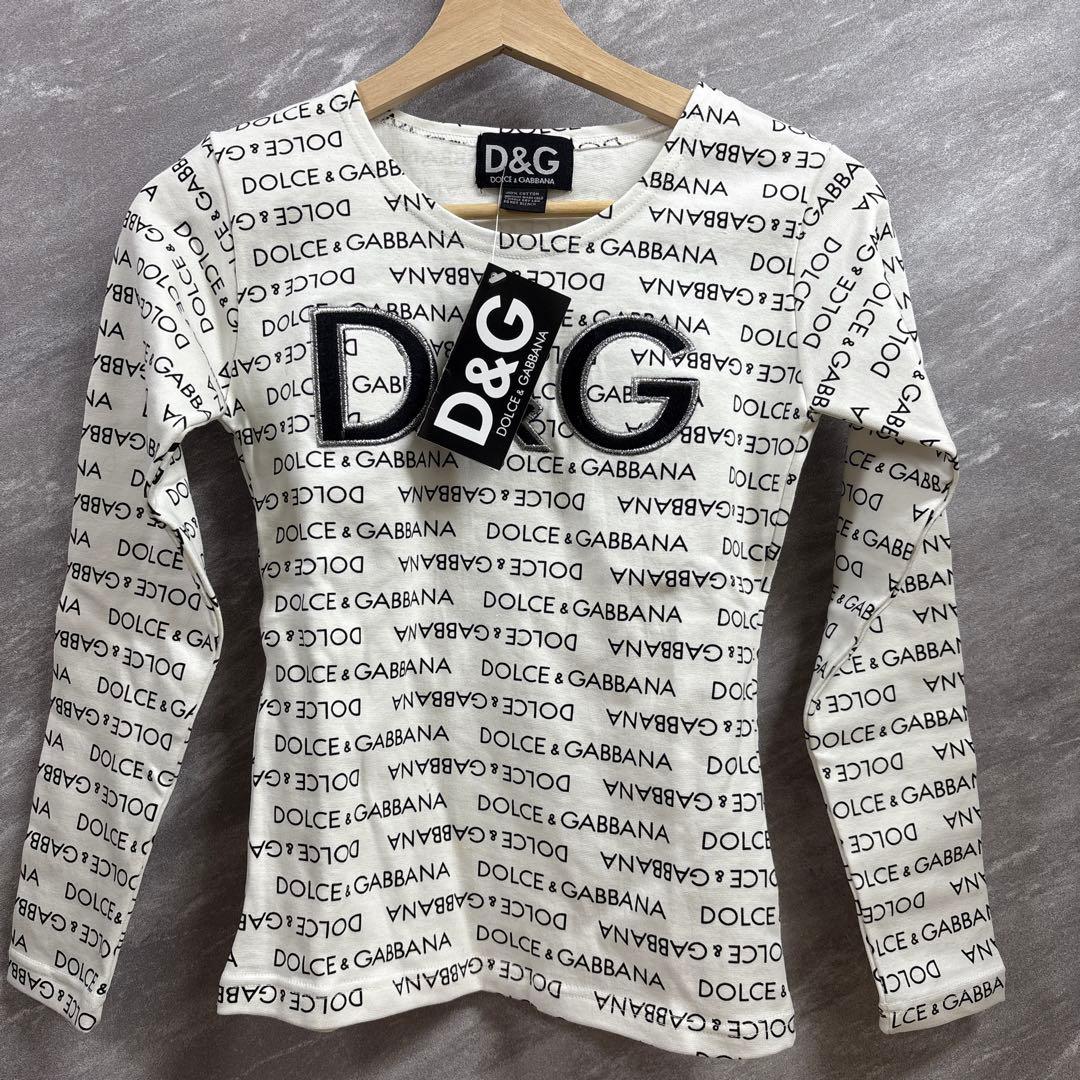 新品 ドルチェアンドガッパーナ ロゴプリント 長袖Tシャツ - メルカリ