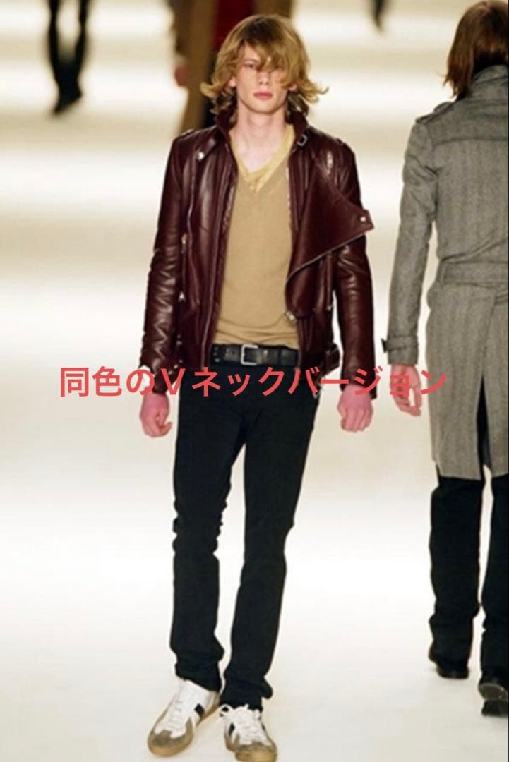 ディオールオム 04aw エディスリマンvictim期 エルボーパッチ ニット