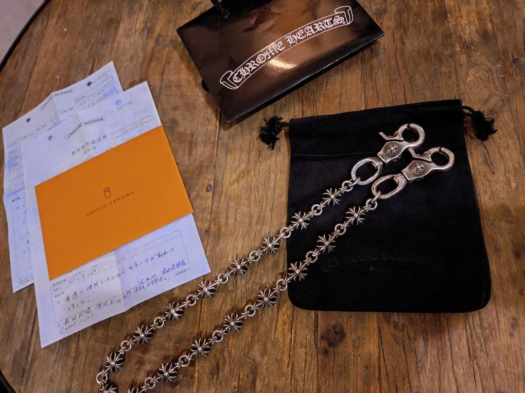 クロムハーツ　ChromHurts　ウォレットチェーン　インボイス　CHプラス 楽天市場】クロムハーツ ウォレットチェーン インボイスの通販