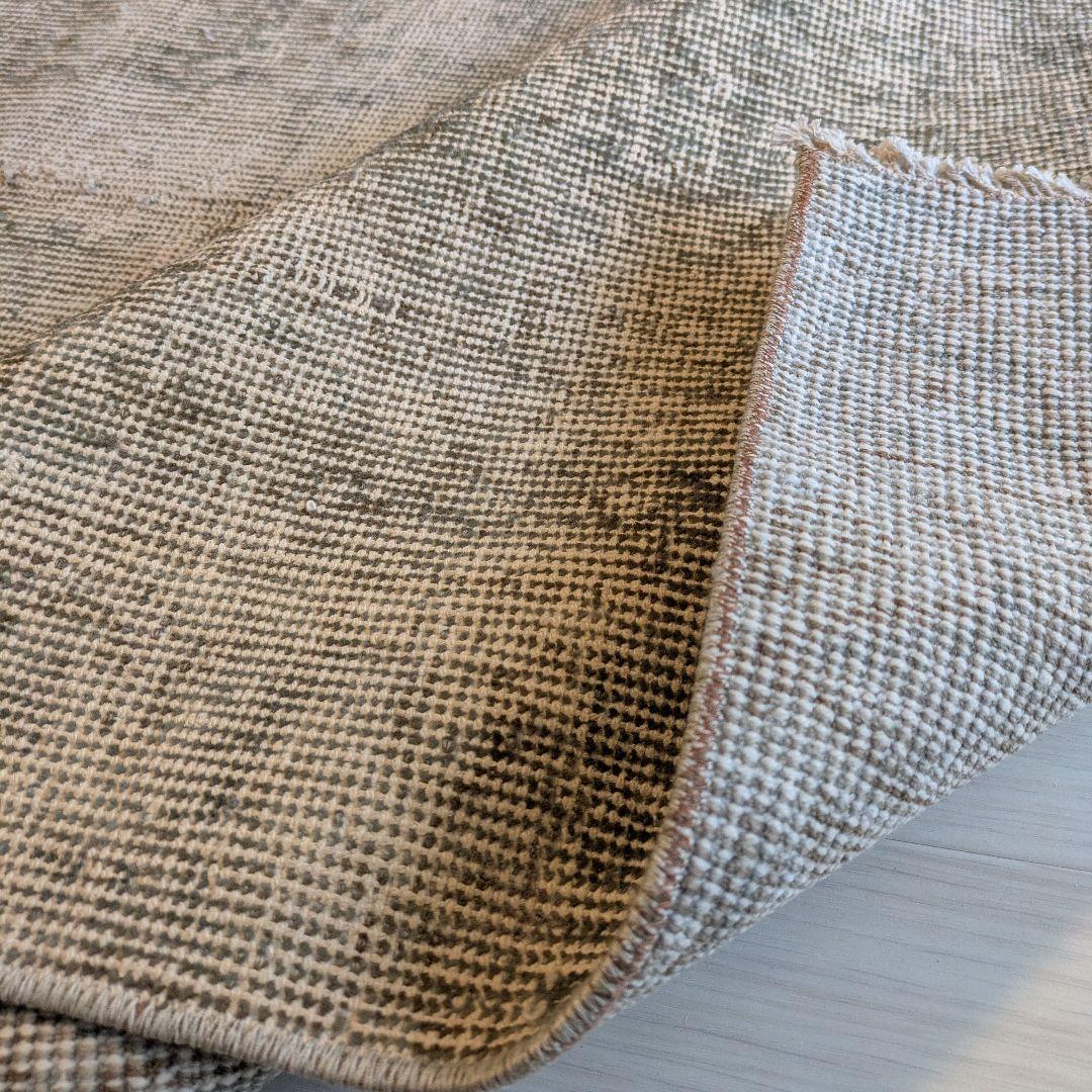 111×185 グレージュオーバーダイ トルコヴィンテージラグの通販｜www