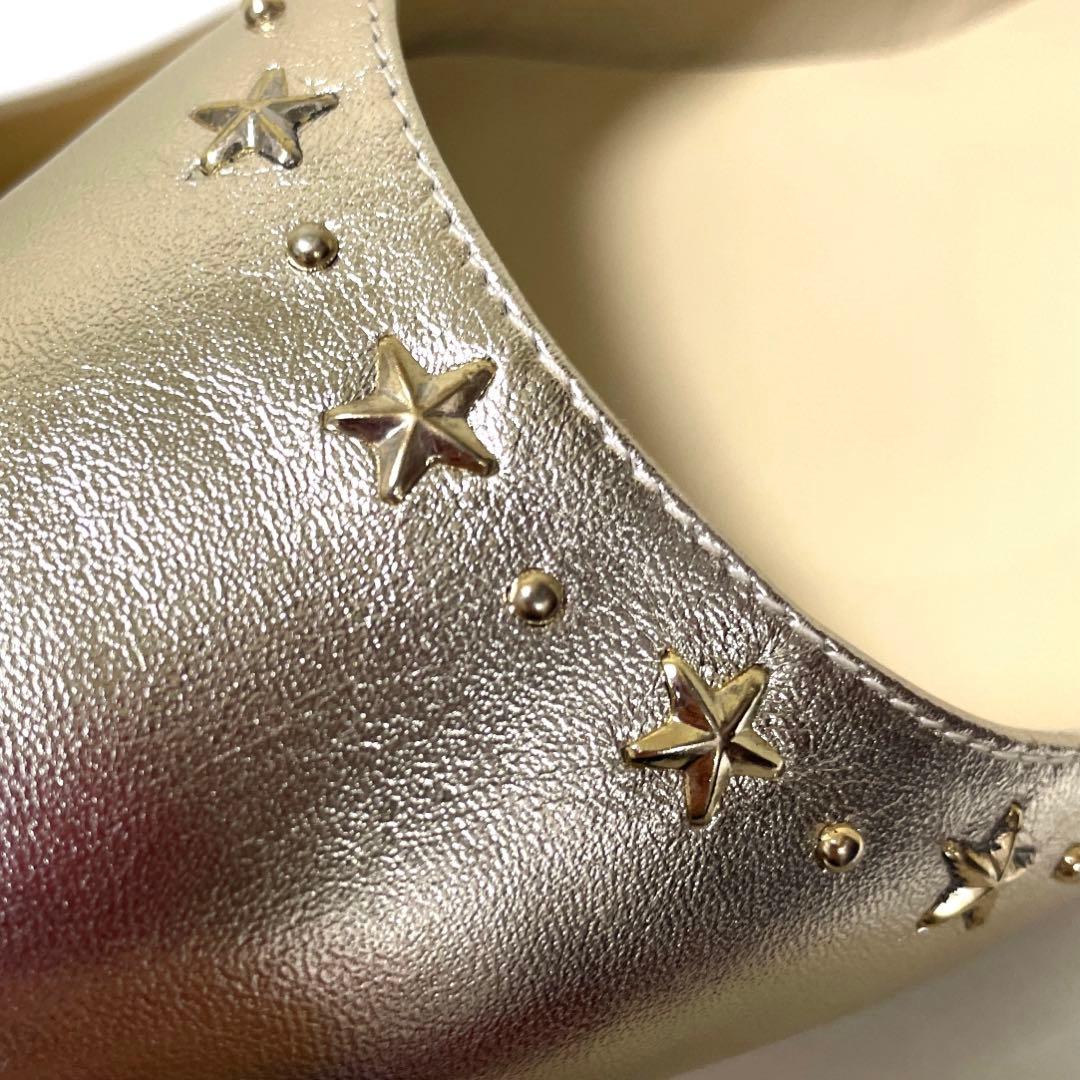 80%OFF‼️8/24まで!新品JIMMY CHOO 38.5ALINAゴールド - メルカリ