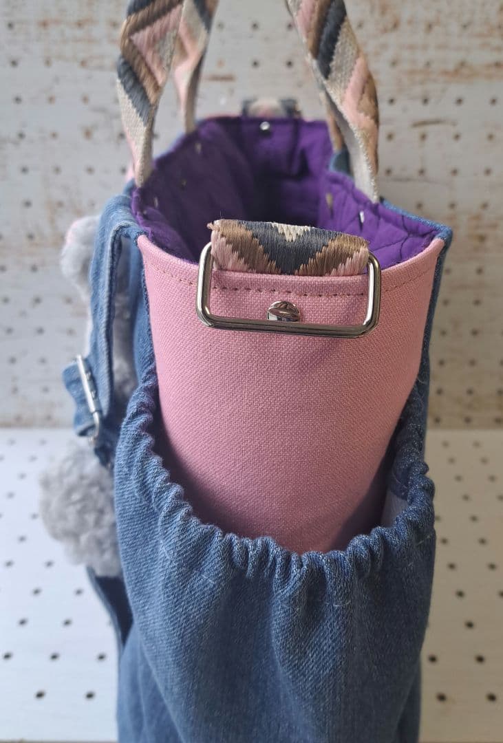 コヤンイサムチョン リトルサンダー デニムリメイクトートバッグ