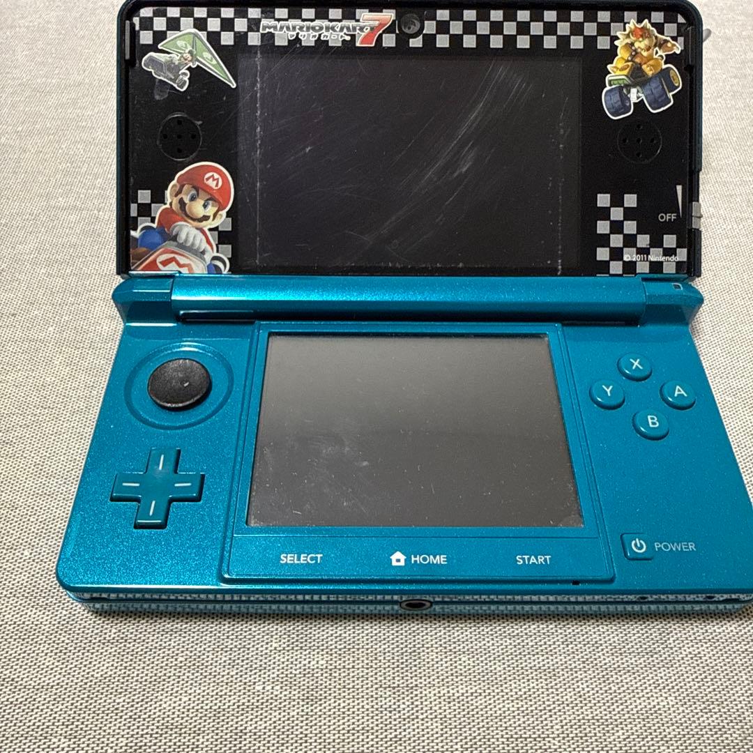 ニンテンドー3DS 青 本体 充電器付き - メルカリ