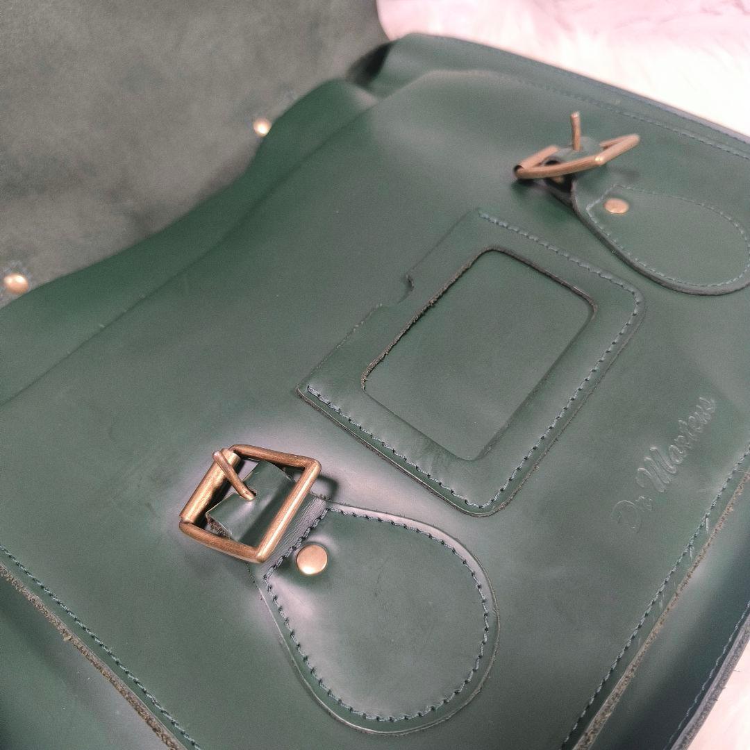 廃盤品/希少】ドクターマーチン サッチェルバッグ 15インチ グリーン