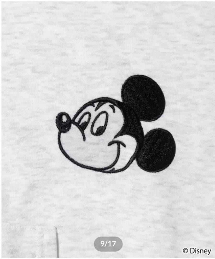 wcjミッキーマウス フードパーカー グレー 新品タグ付き - メルカリ