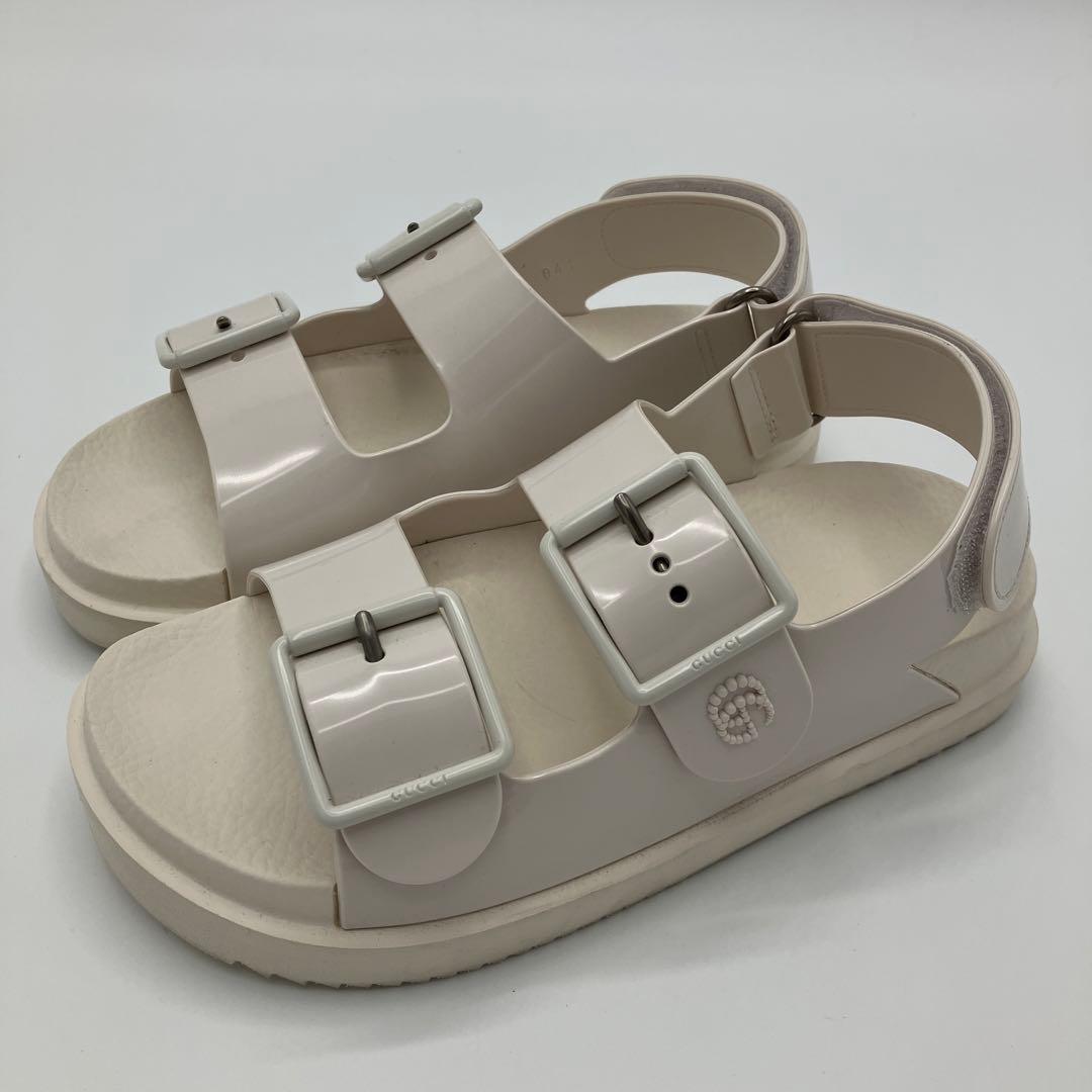GUCCI グッチ GG ラバーサンダル 660243 34 新品 GUCCI ラバースリッポン サンダル 軽量 27cm グッチ - メルカリ