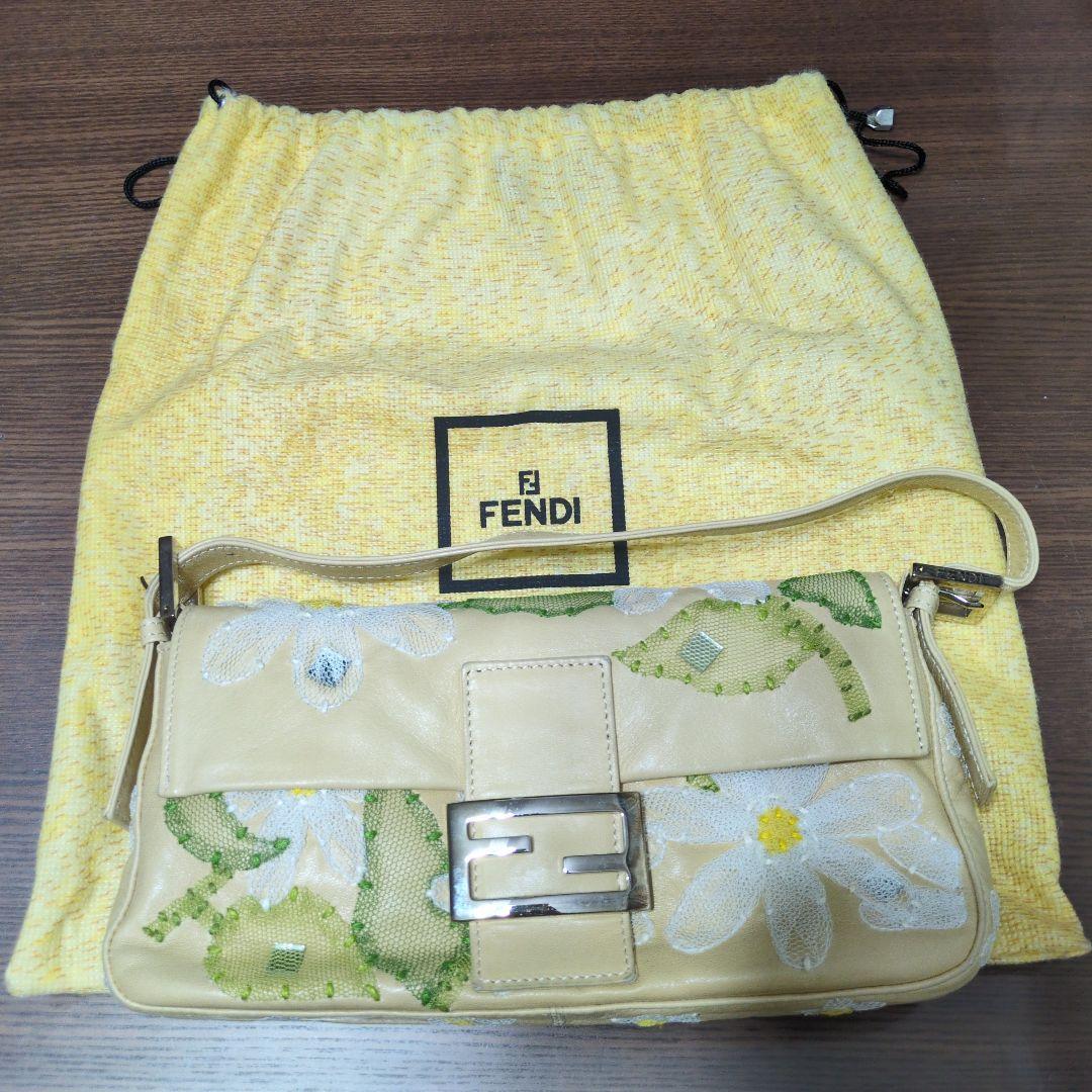 FENDI 花柄刺繍 ハンドバッグ shopbring_9725k050012