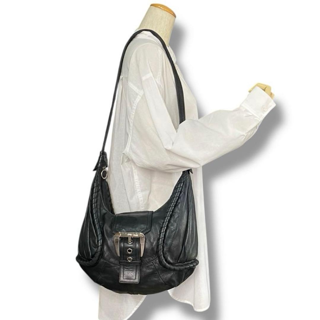 美品 CELINE バックル レザー バッグ Y2K Vintage セリーヌ - メルカリ