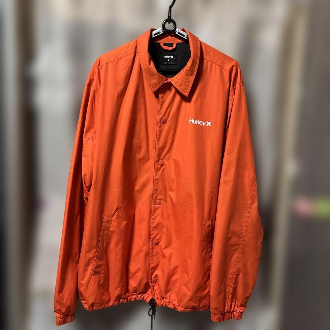 ♬値下げします。Hurley ナイロンジャケット L オレンジ - メルカリ