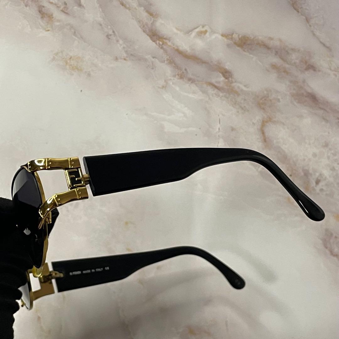 fendi オーバル y2k ゴールド レトロ デザイン アーカイブ サングラス