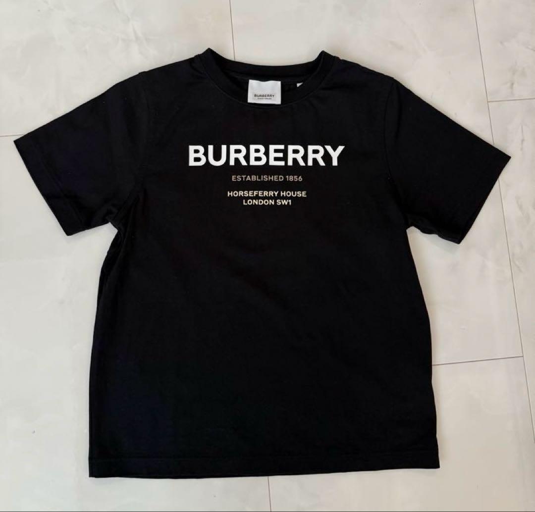 BURBERRY キッズ　Tシャツ　6Y Burberry Kids White Vintage Check Panel T-Shirt Burberry