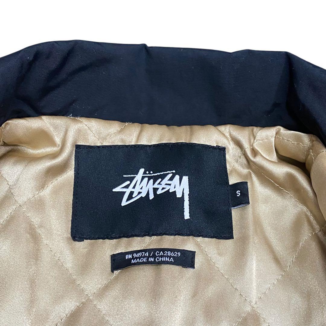 ステューシー コーチジャケット 中綿 Sリンク ブラック 黒 レア