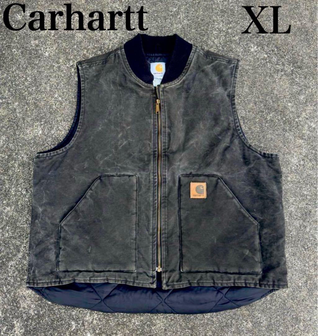 早い者勝ち】【鬼フェード】ビンテージ カーハート ダック ベスト XL