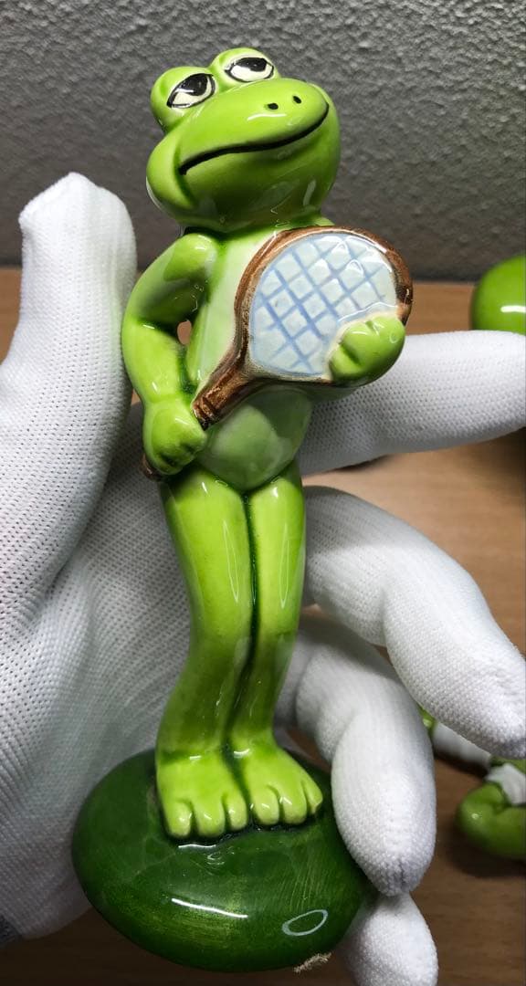 美品 【レトロ】カエル セブンコーポレーション 置物セット7体 かえる
