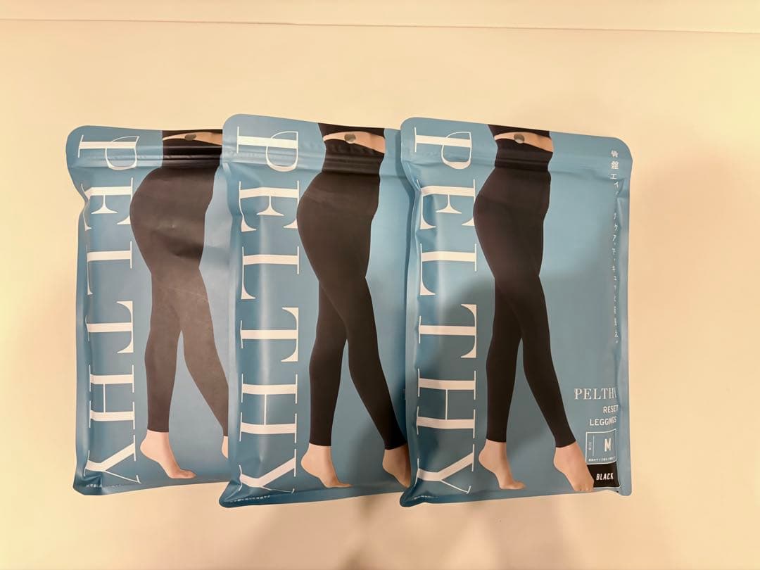 PELTHY 着圧レギンス M ブラック　骨盤矯正 ペルシー リセットレギンス 正規品 2サイズ Pelthy 骨盤ベルト 補正