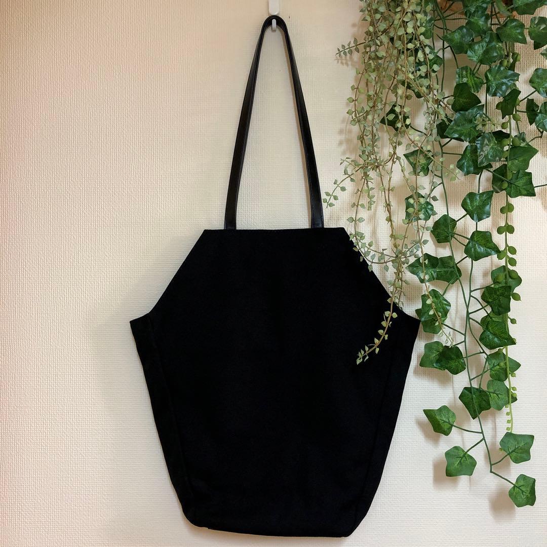 Moi-meme-Moitie 編み上げ棺トートバッグ 黒×黒 ワックスコード - メルカリ