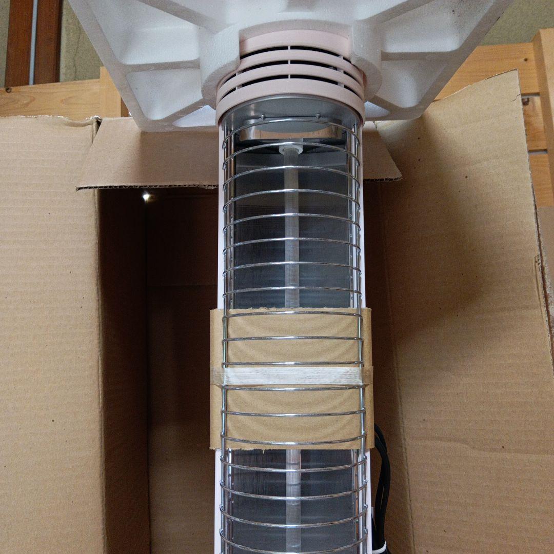 新品 昭和レトロ ピンク 東芝製 トールボーイ型 電気ストーブ SR