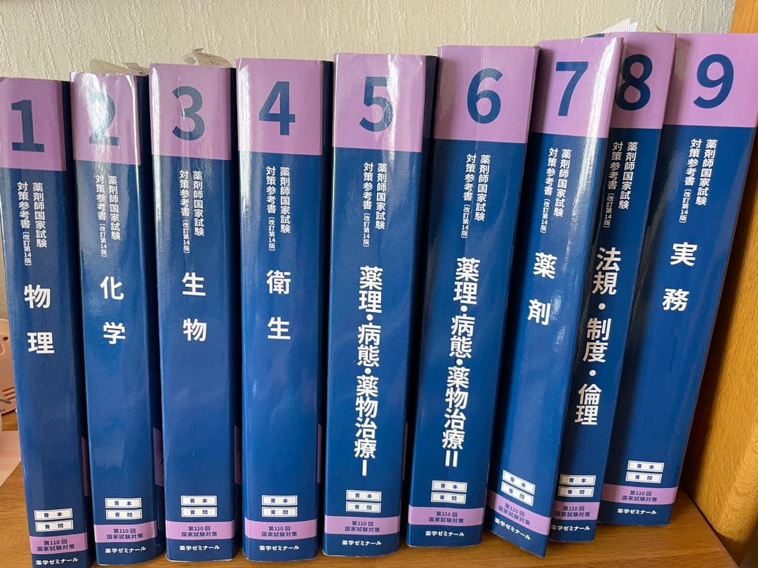 薬ゼミ統一模試全3回A判定 薬剤師国家試験対策 青本・青問 18冊セット