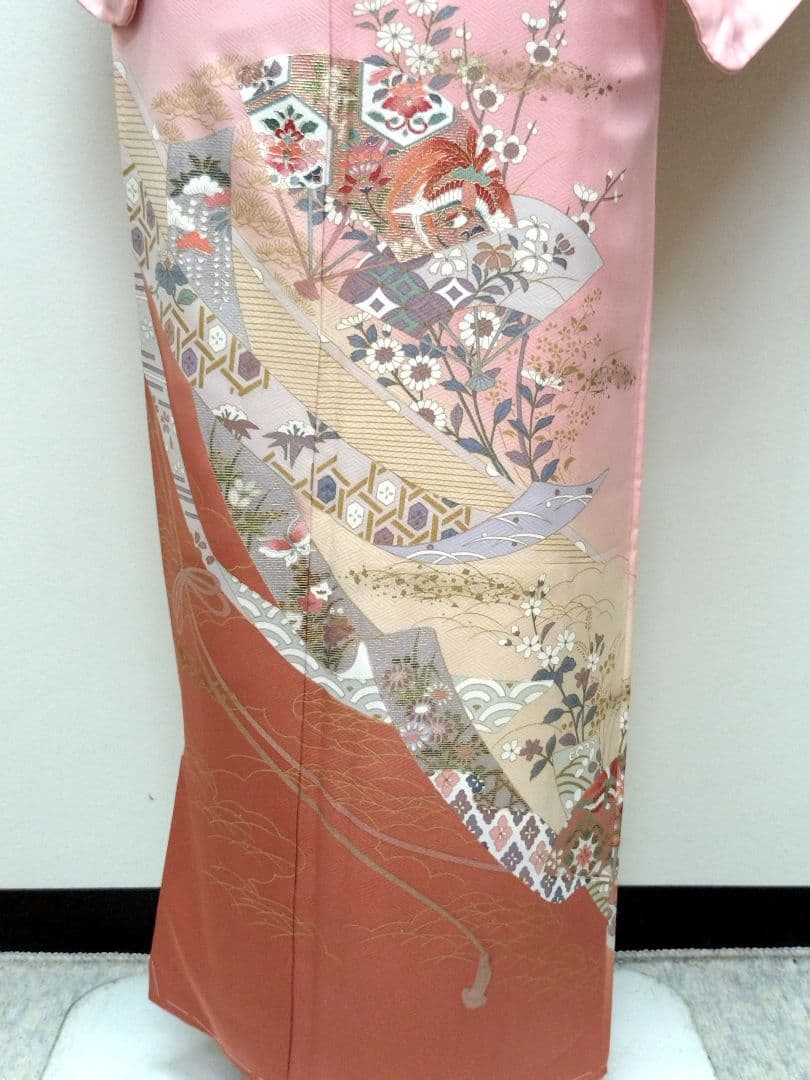 734 半額セール 正絹 高島屋誂え 未使用品 友禅 訪問着 4点フルセット