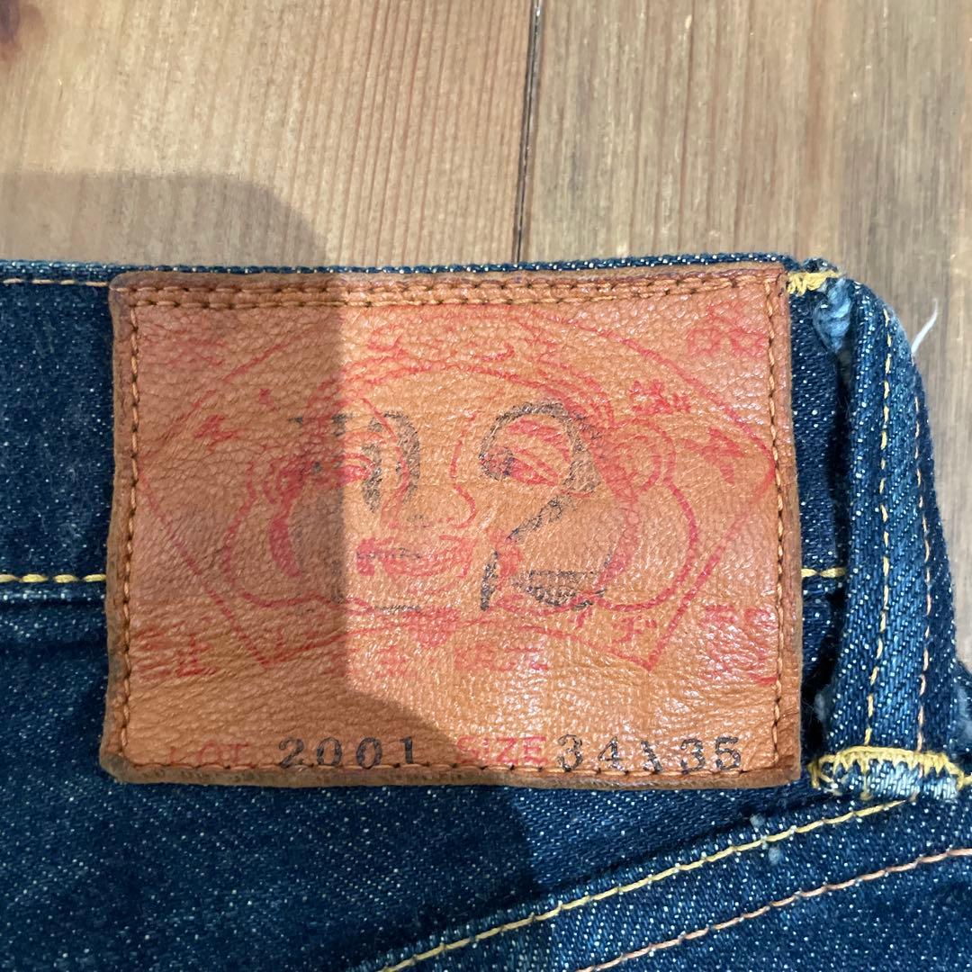 EVISU エヴィス 2001 No.2 ペンキステッチ 濃紺 34×35 - メルカリ