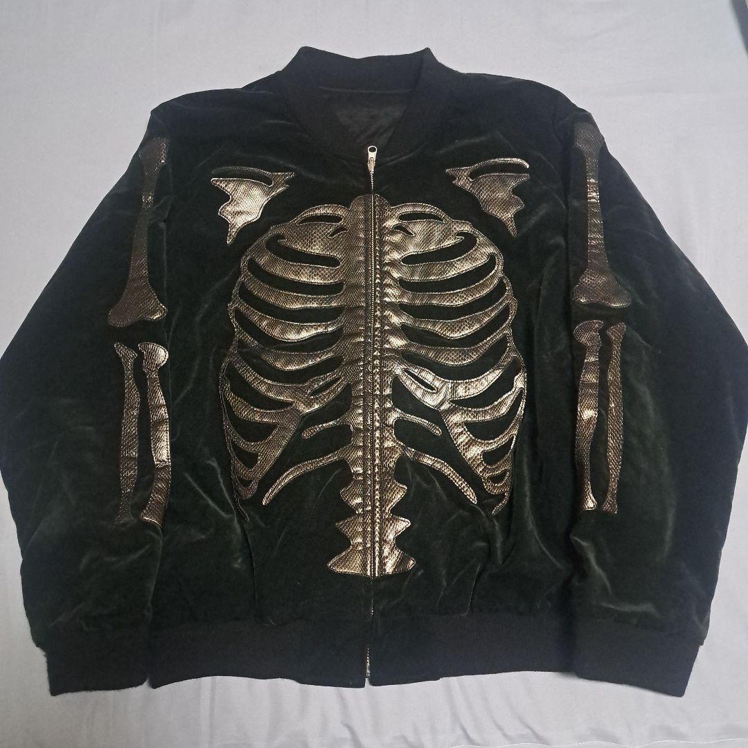 John'sbyJohnny スケルトンリバーシブルジャケット BLACK Sean John G-III Apparel Reversible Logo Black/Gray Zip Insulated