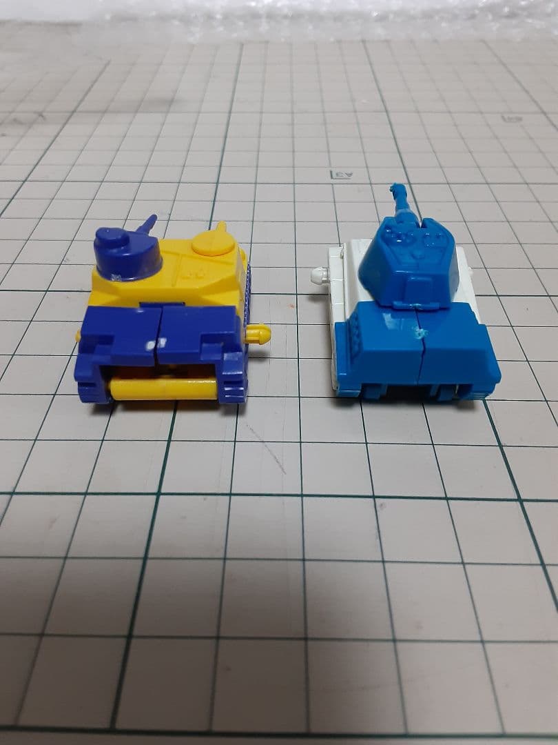 ジャンク 森永 食玩 ミニプラ マシンロボクラブ タンクロボ 1号 2号