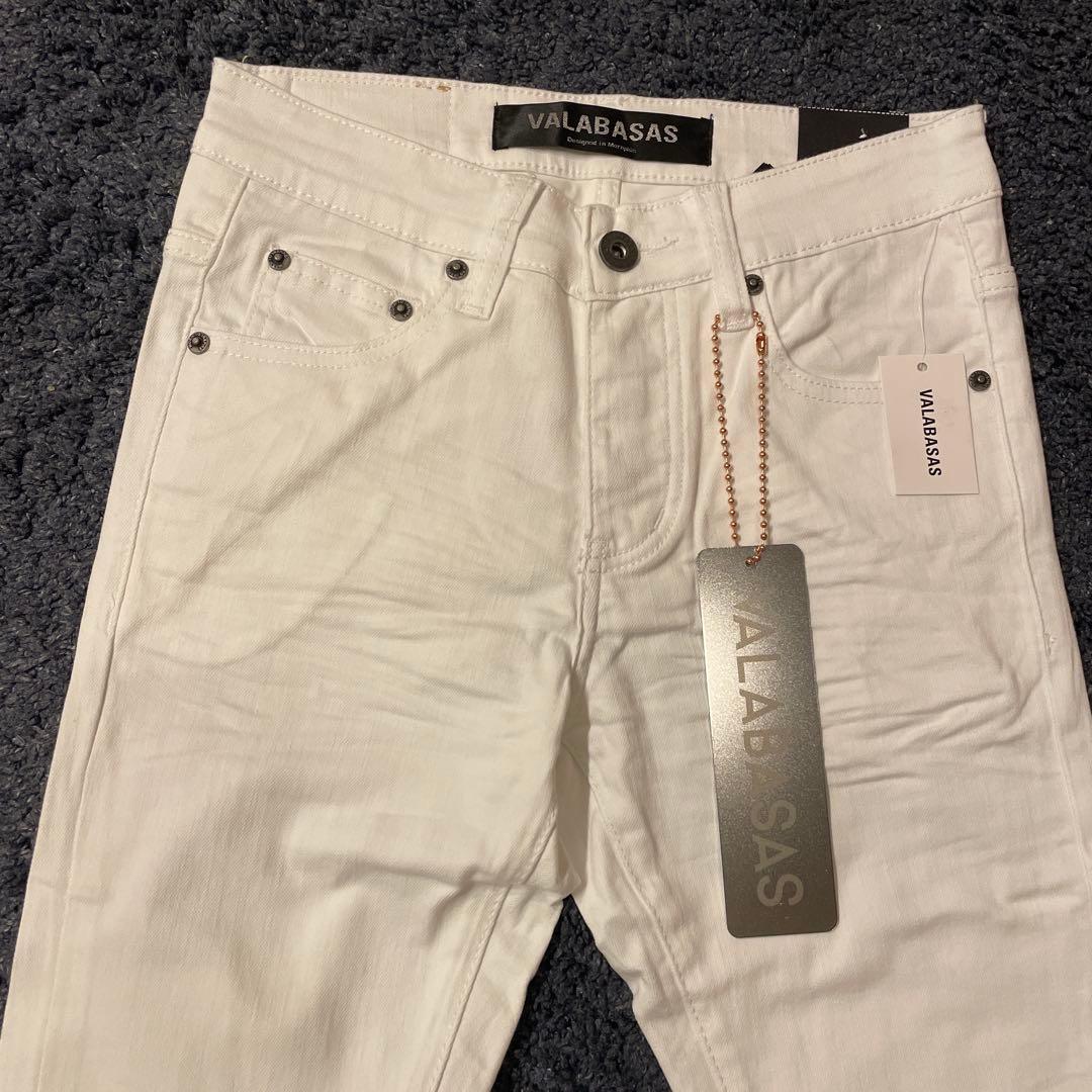 VALABASAS ホワイト スキニーデニム 新品 バラバサス 28 未使用 - メルカリ