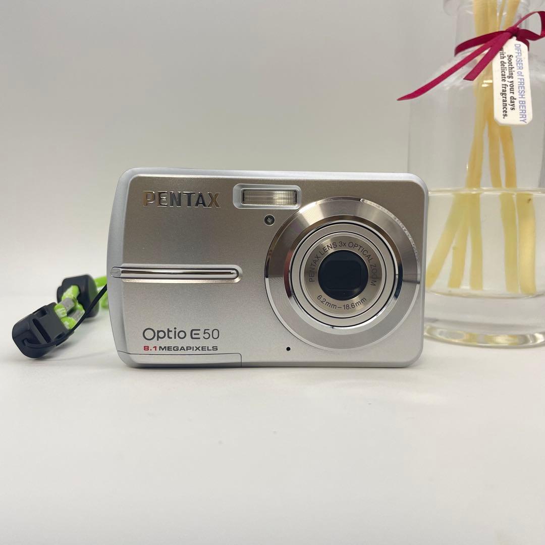 美品✨PENTAX Optio E50✨動作確認済 スマホ転送OK 単三電池♪ - メルカリ