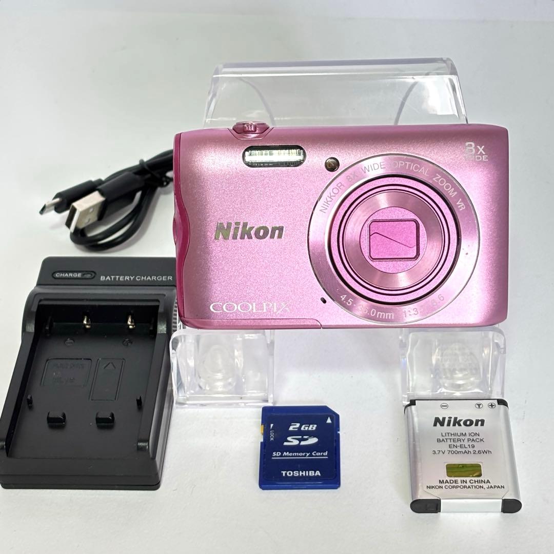 Nikon coolpix A300 ニコン デジカメ SDカード付 - メルカリ