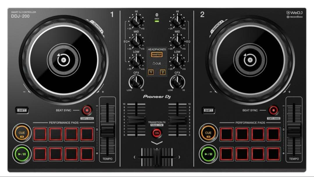DJ機材 pioneer dj ddj 200 DDJ-200 (archived) 2-channel Smart DJ controller (black) - Pioneer DJ