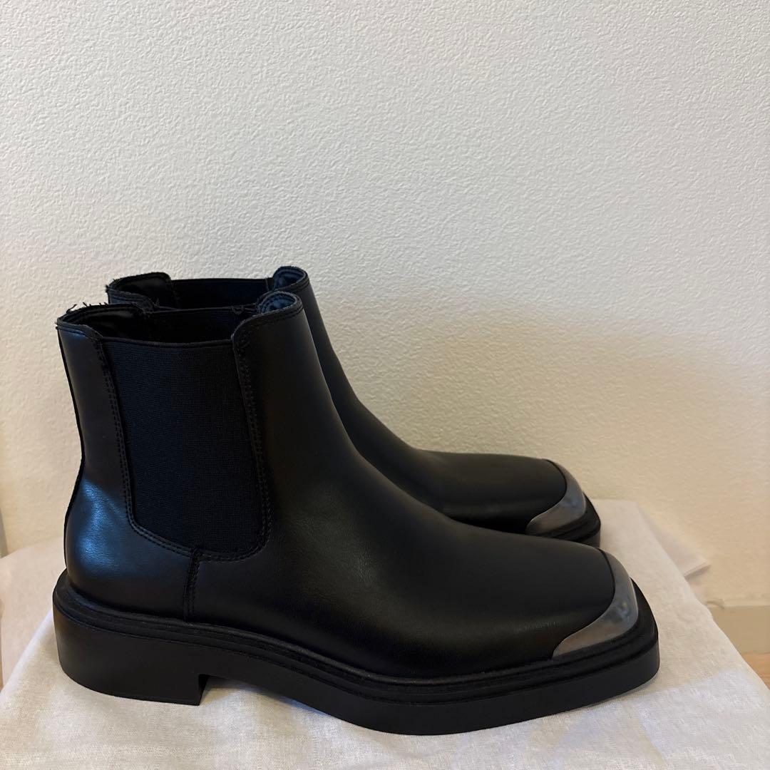 ZARA ザラ メタリックディテール チェルシーブーツ 43 27.6cm
