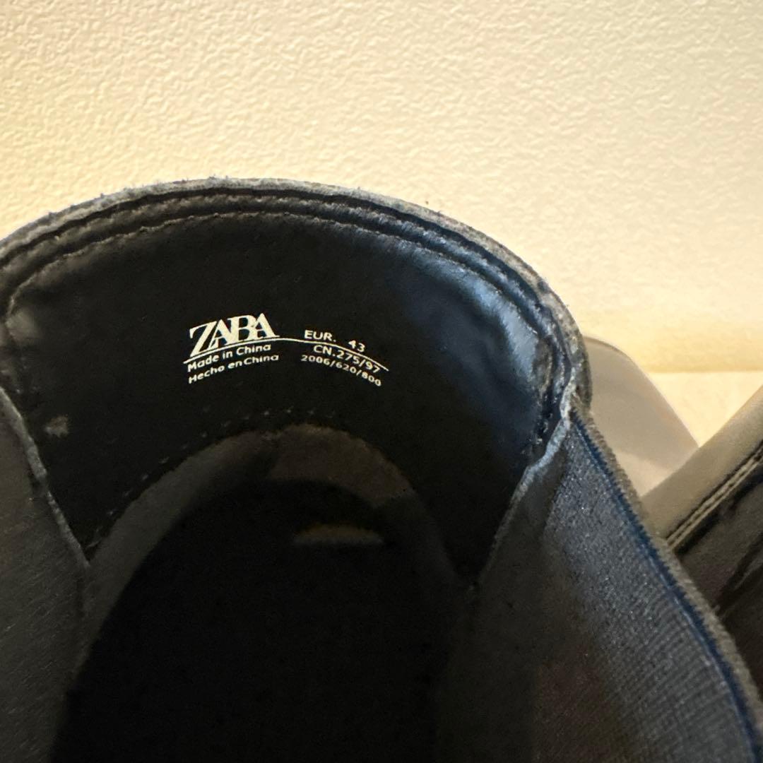 ZARA ザラ メタリックディテール チェルシーブーツ 43 27.6cm