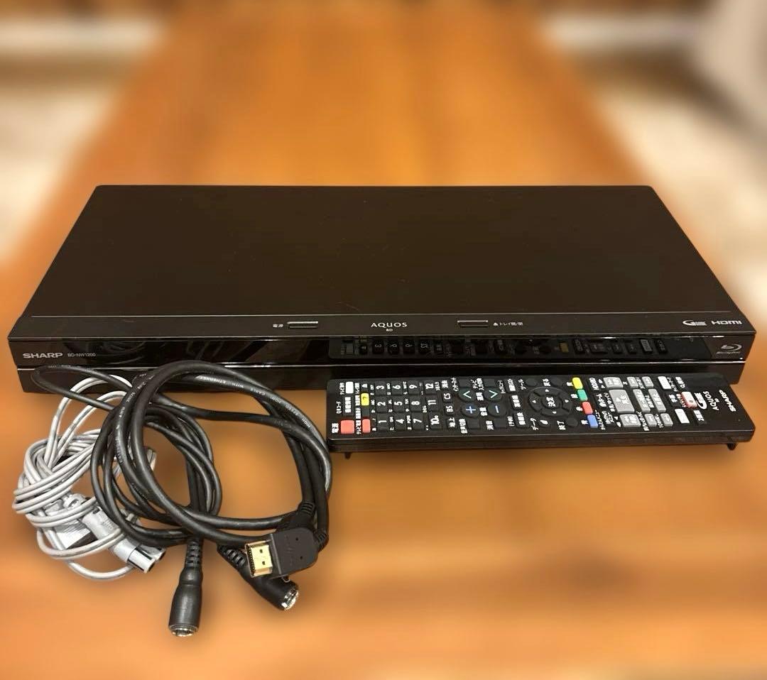 SHARP AQUOS ブルーレイレコーダーBD-NW1200 - メルカリ
