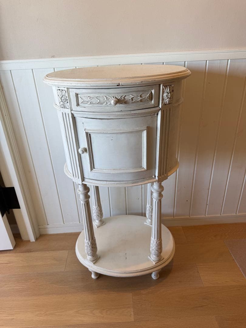 フランスアンティークリペイントクラシックスタイル ホワイトサイド