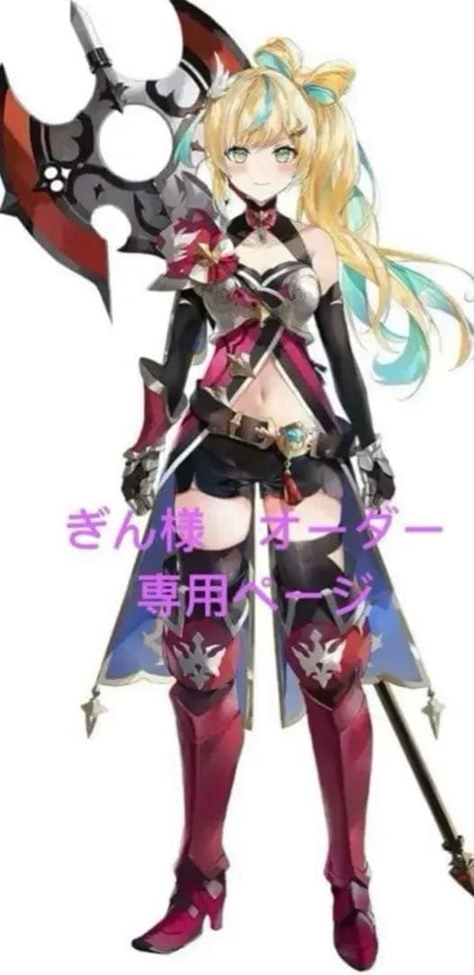 ぎん様　オーダー専用ページ　にじさんじ　立伝都々　指部分のアーマー前金 立伝都々｜にじさんじオフィシャルストア