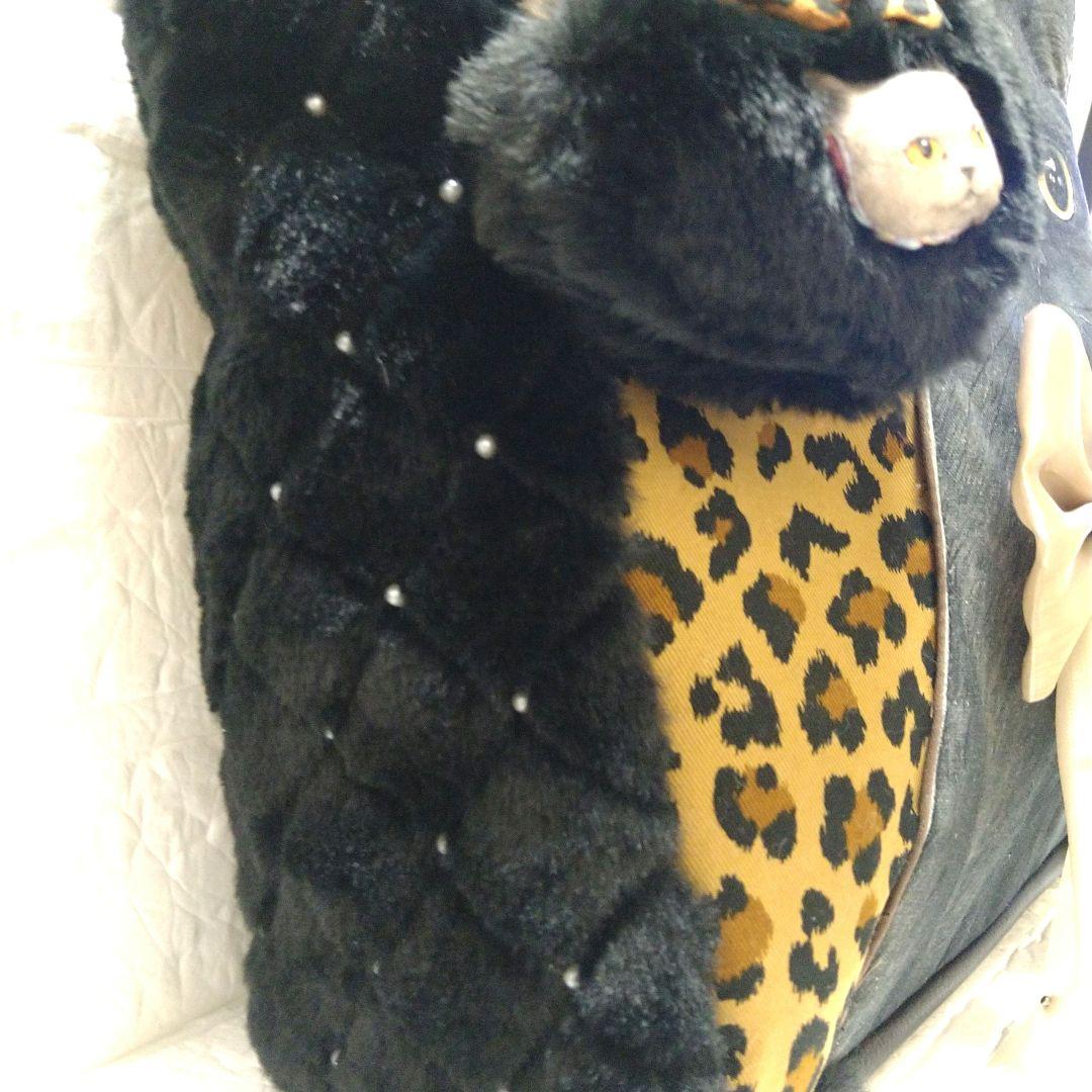 ゆ*ら様 コヤンイサムチョン☆横長トートバッグ ヒョウ柄&ボアキルト